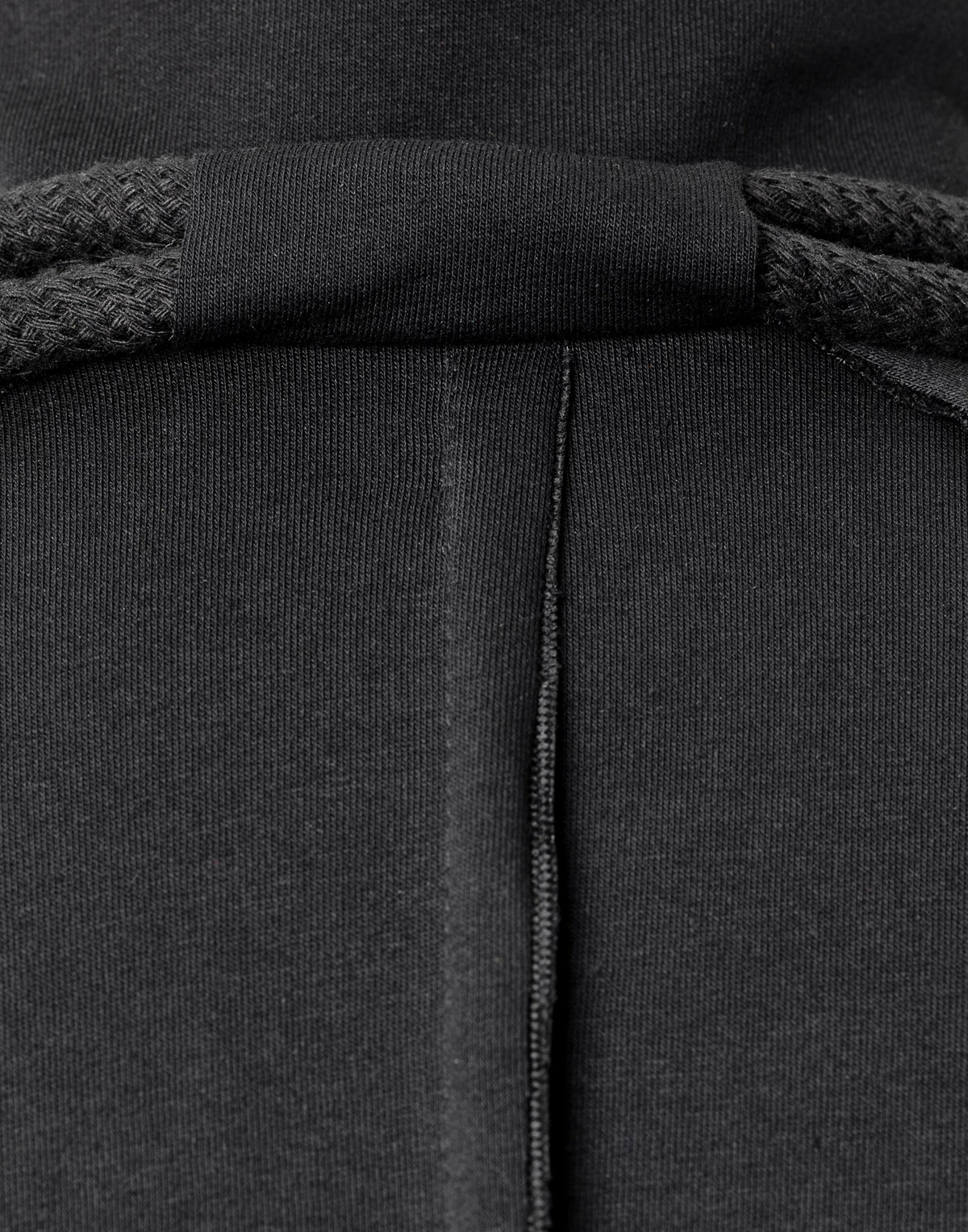 Black Maxi Dress with High Neck and Rope Details