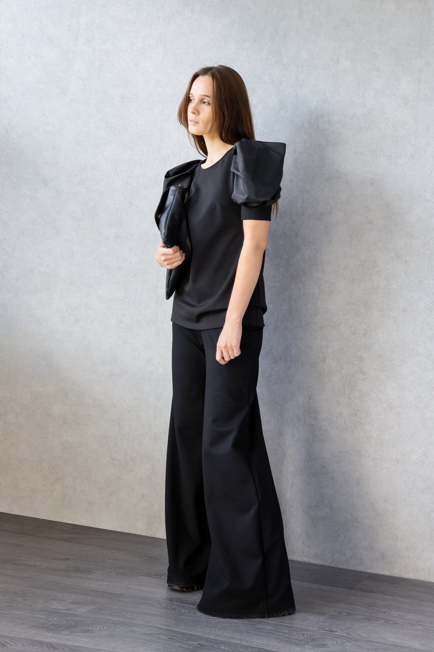 Sculpted Puff Sleeve Blouse