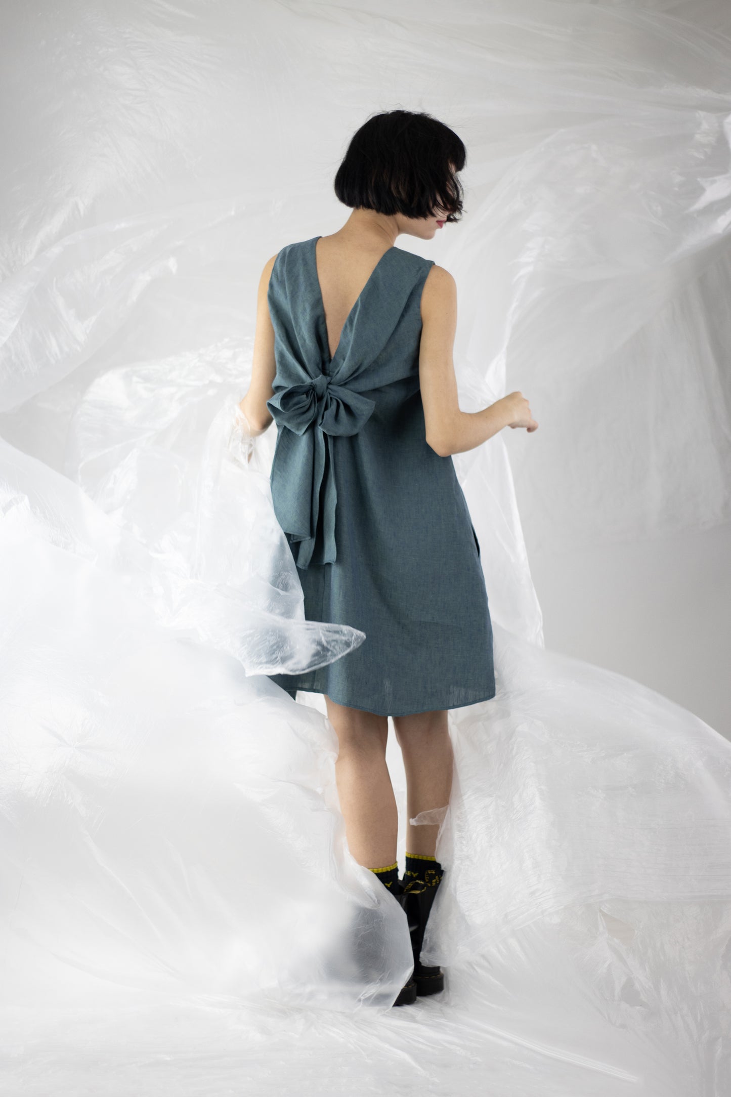 Linen Infinity Dress