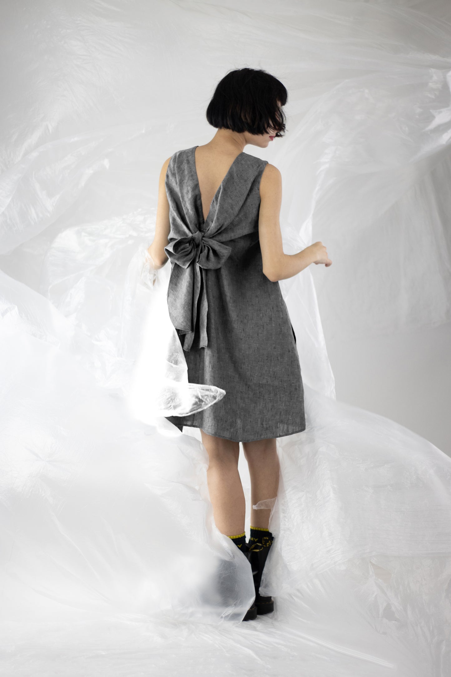 Linen Infinity Dress