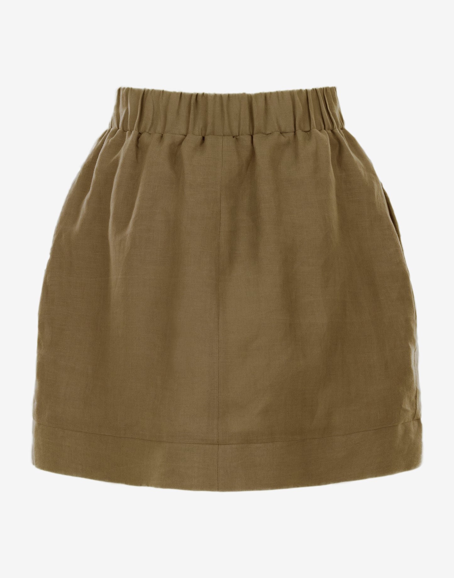 Linen skirt in Dark Mustard - Ghost Back