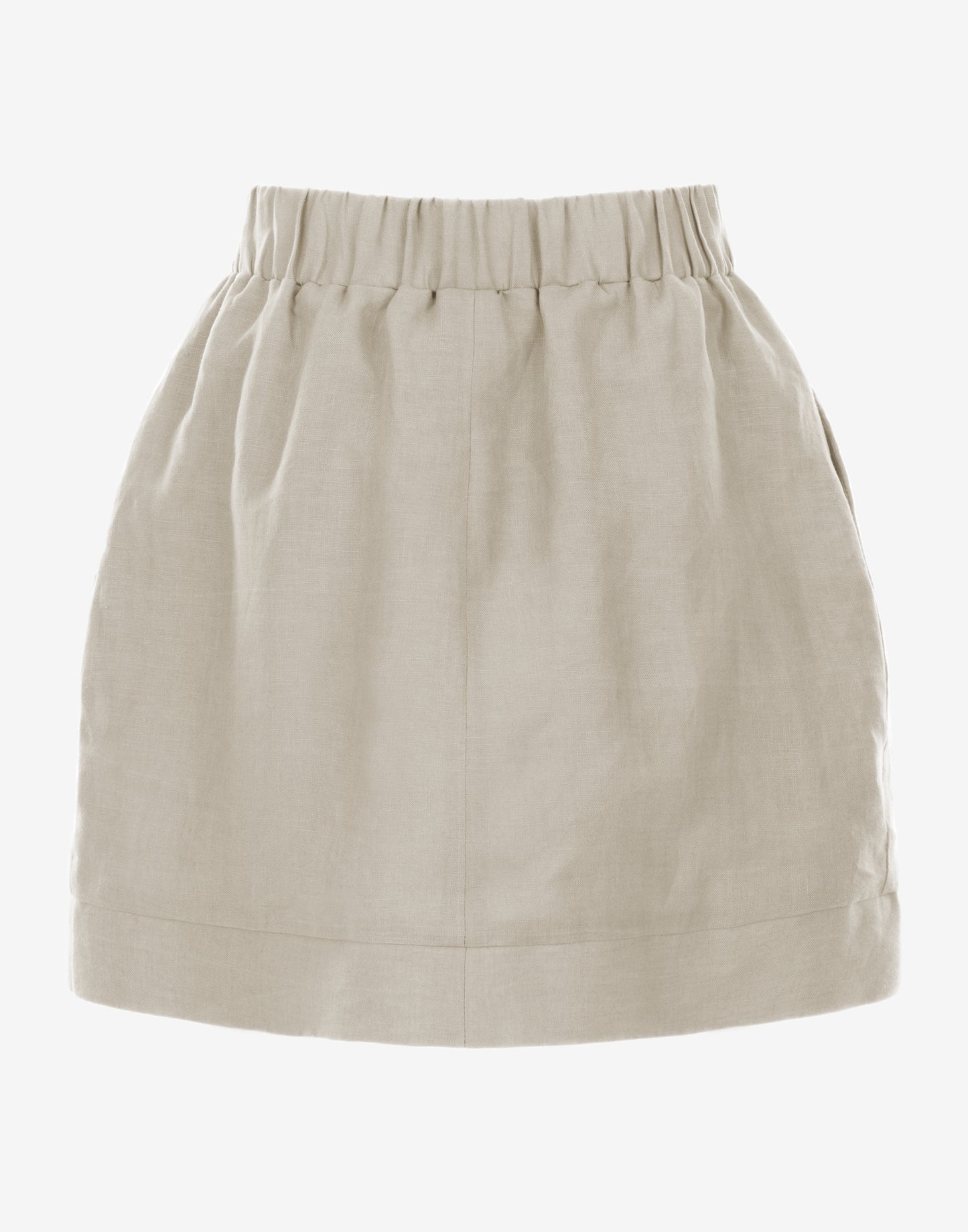 Natural Linen skirt - Ghost Back
