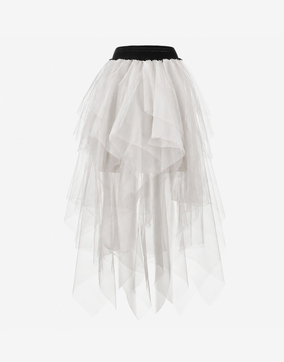 Ivory Layered Tulle Skirt - Elegant Occasion Wear