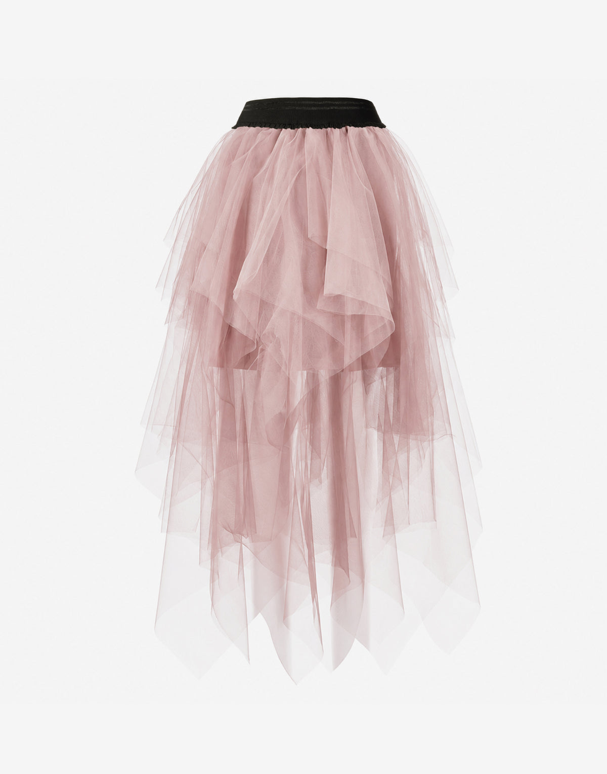 Pink Layered Tulle Skirt - Elegant Occasion Wear