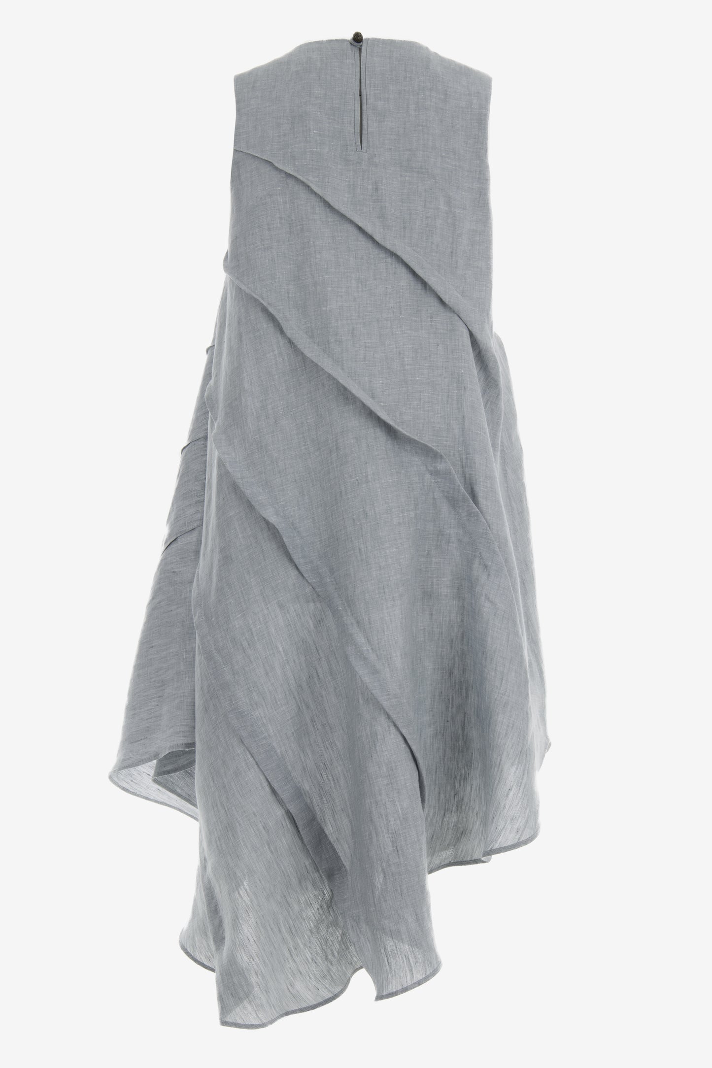 Asymmetrical Sleeveless Linen Dress