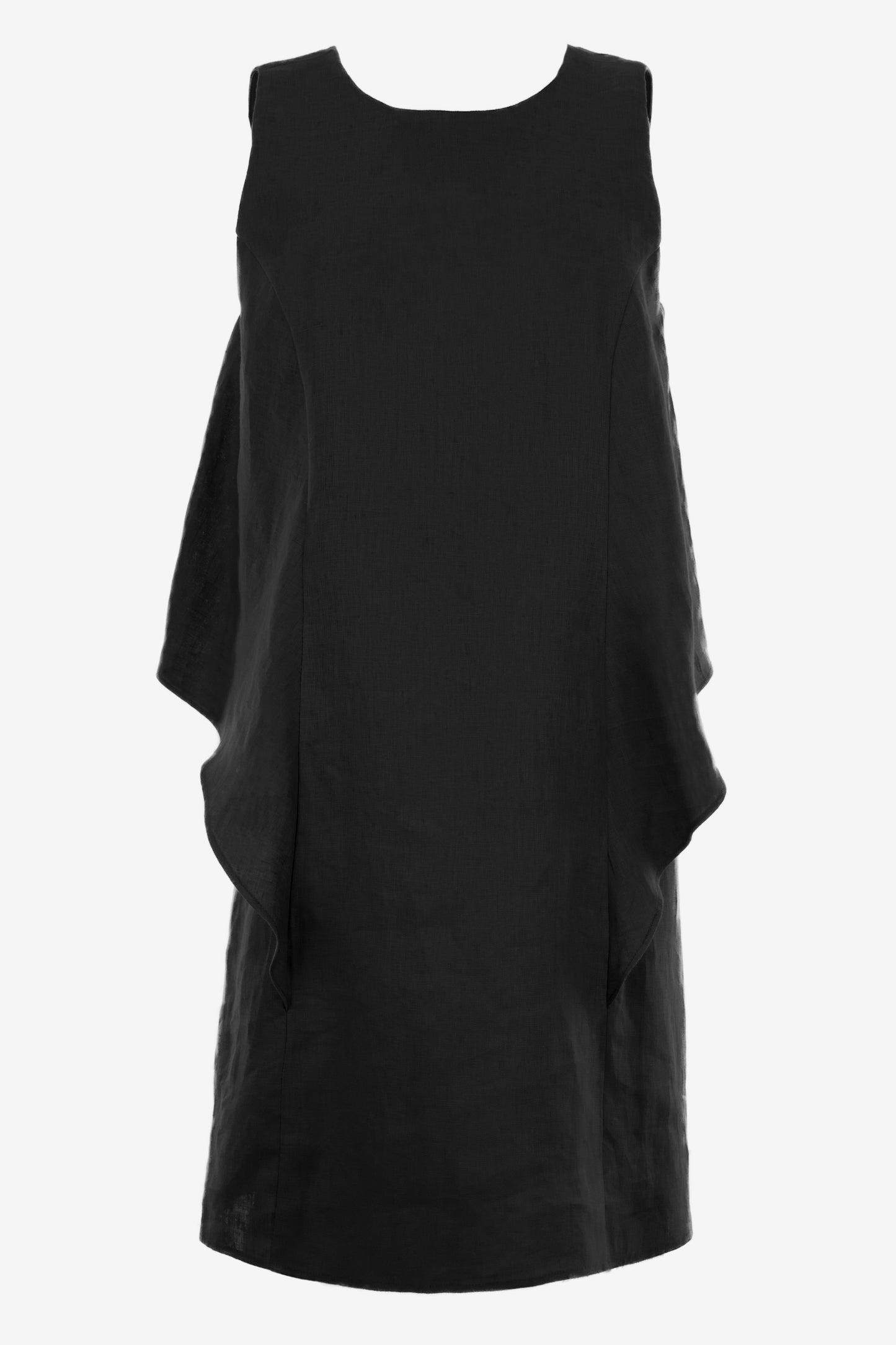 Elegant Multilayered Dress with Back Bow