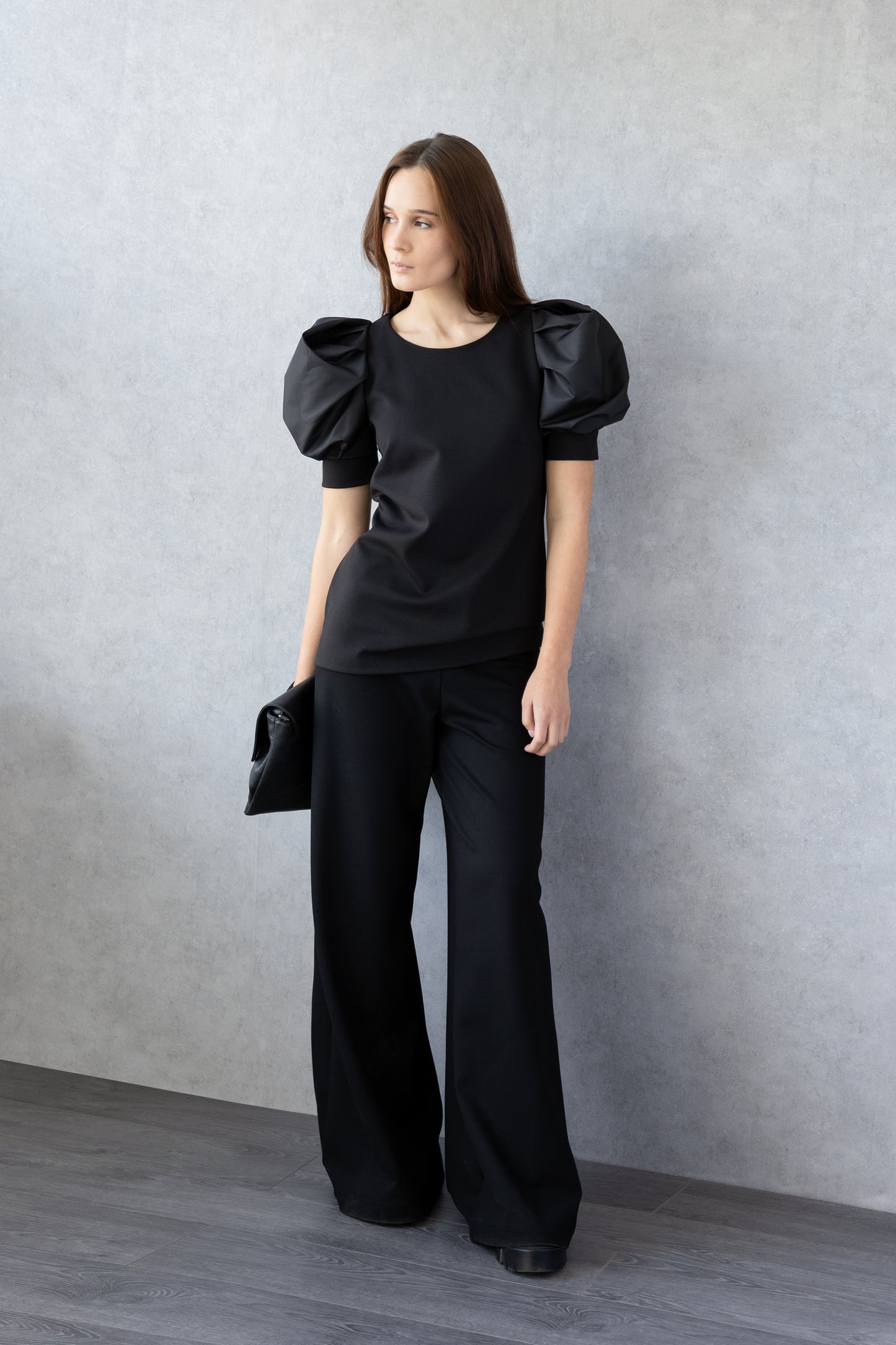 Sculpted Puff Sleeve Blouse