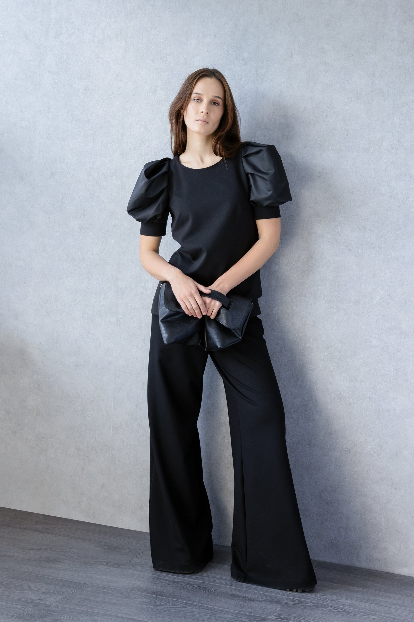 Sculpted Puff Sleeve Blouse
