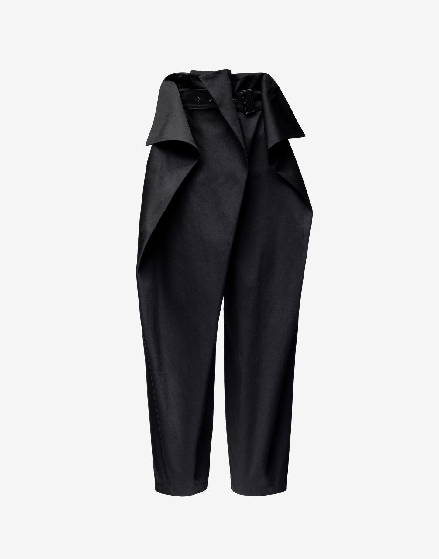 Statement Wide Leg Trousers with Sculptural Pleats