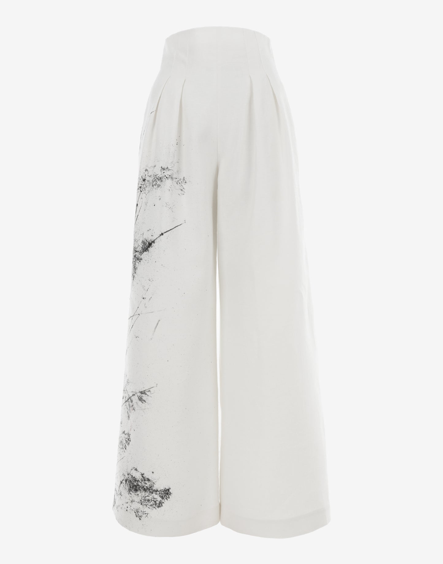 Hand Painted Linen Set With Open Back Top