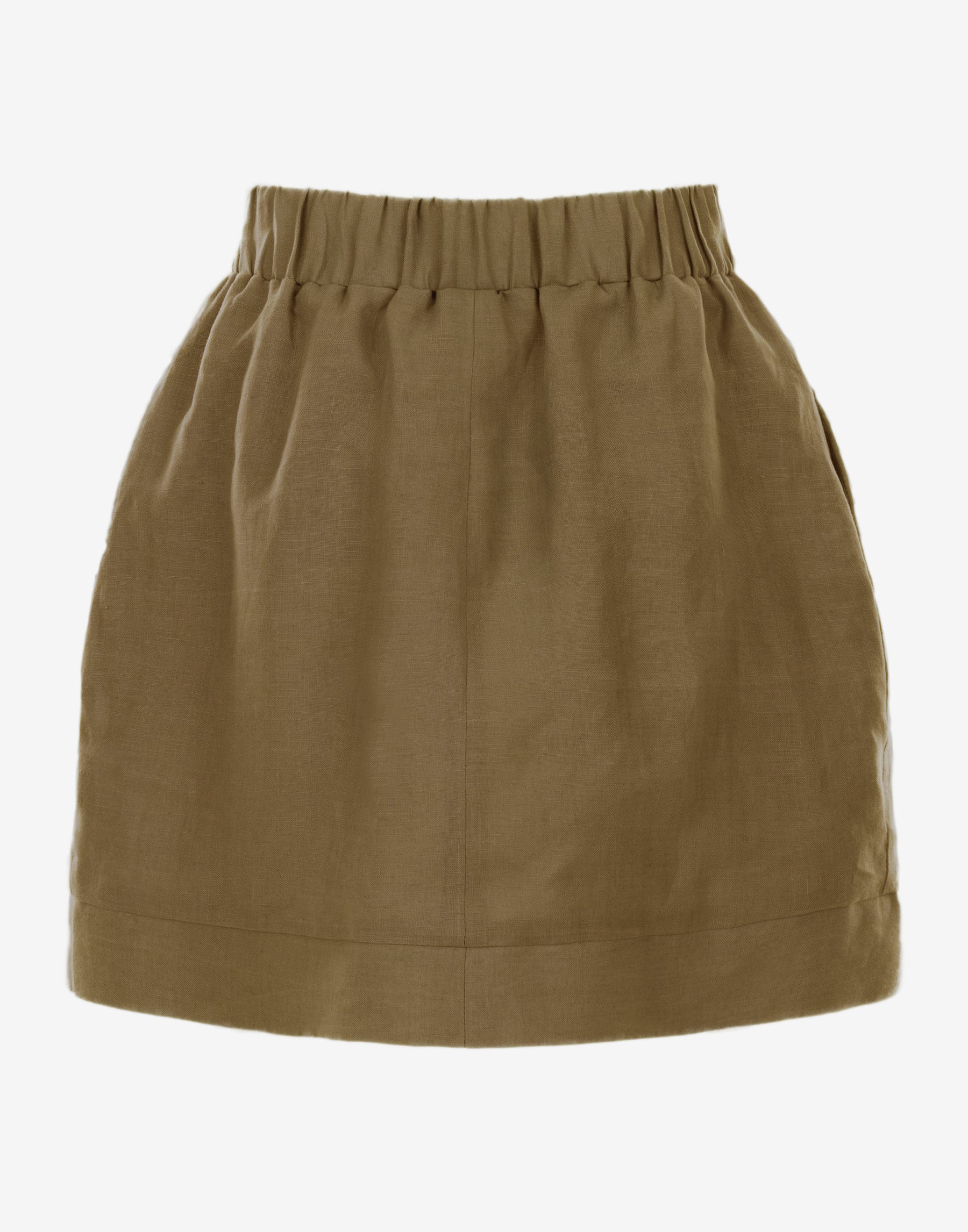 Linen skirt in Dark Mustard - Ghost Back