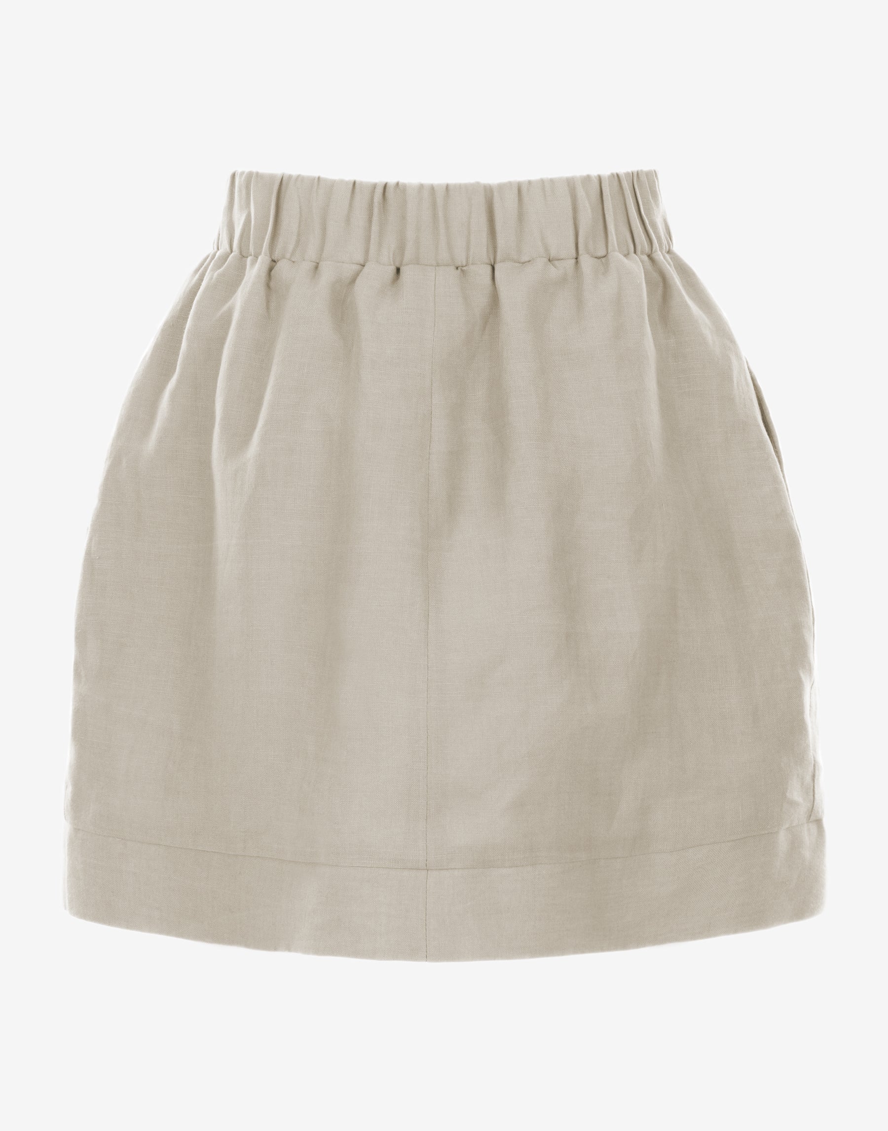 Natural Linen skirt - Ghost Back