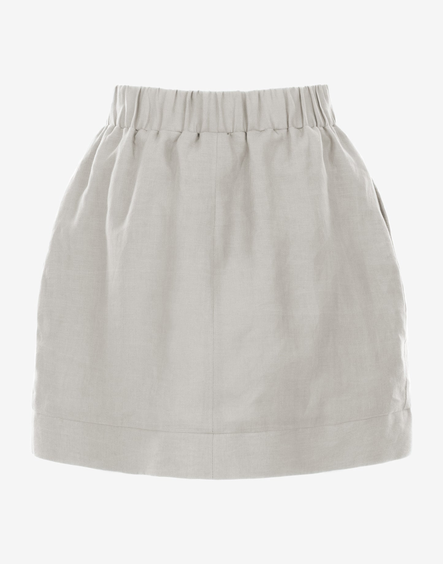 Natural Linen skirt - Ghost Back