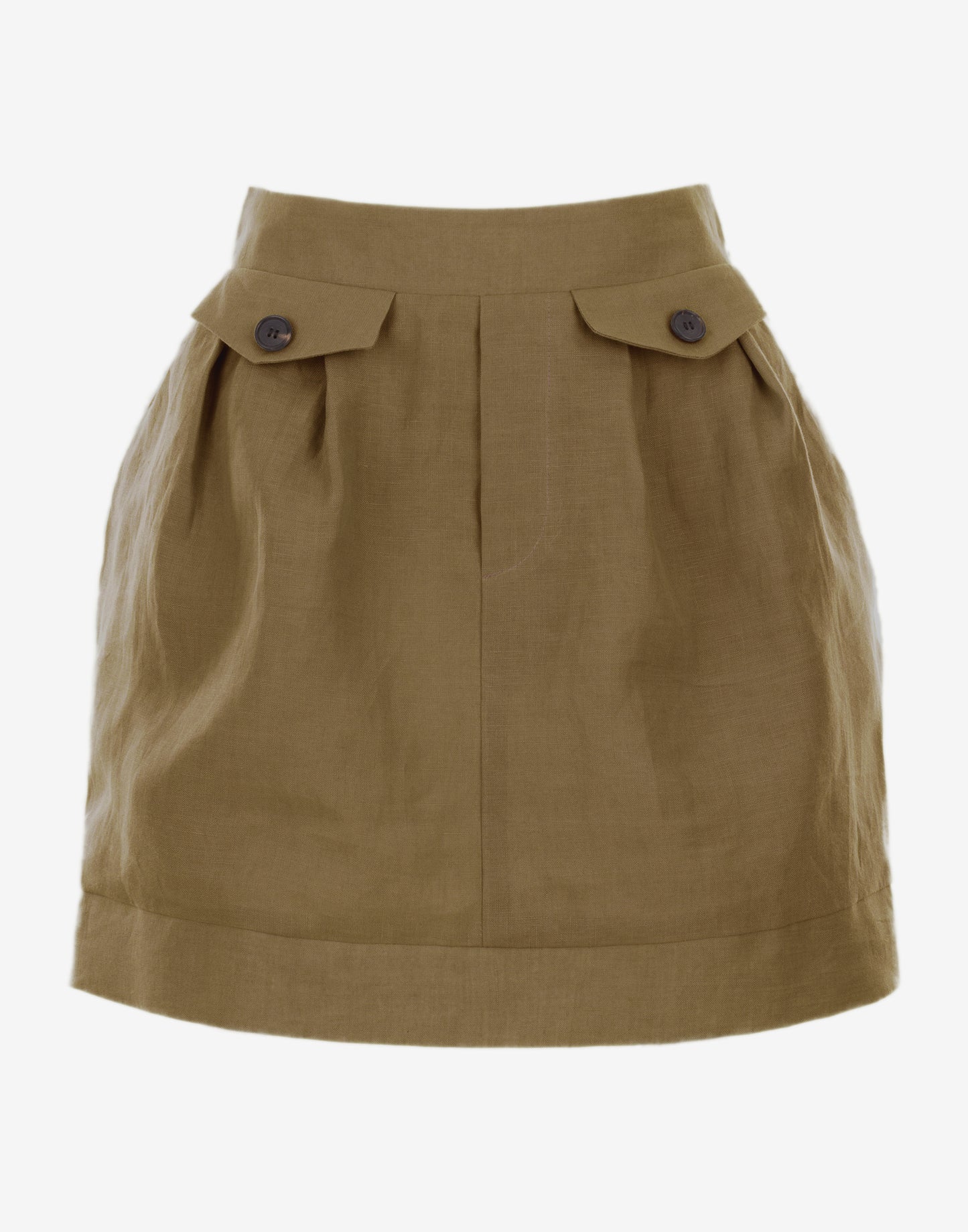 Linen skirt in Dark Mustard - Ghost Front
