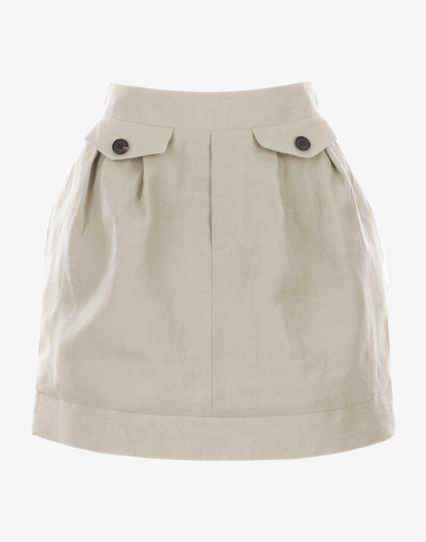 Natural Linen skirt - Ghost Front