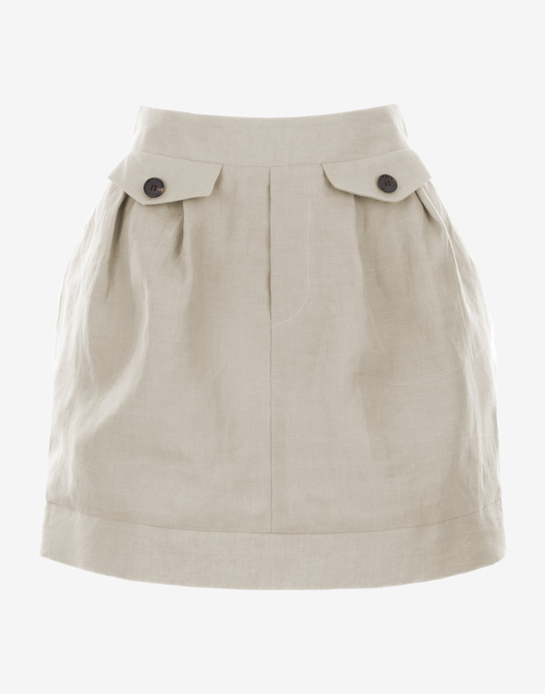 Natural Linen skirt - Ghost Front