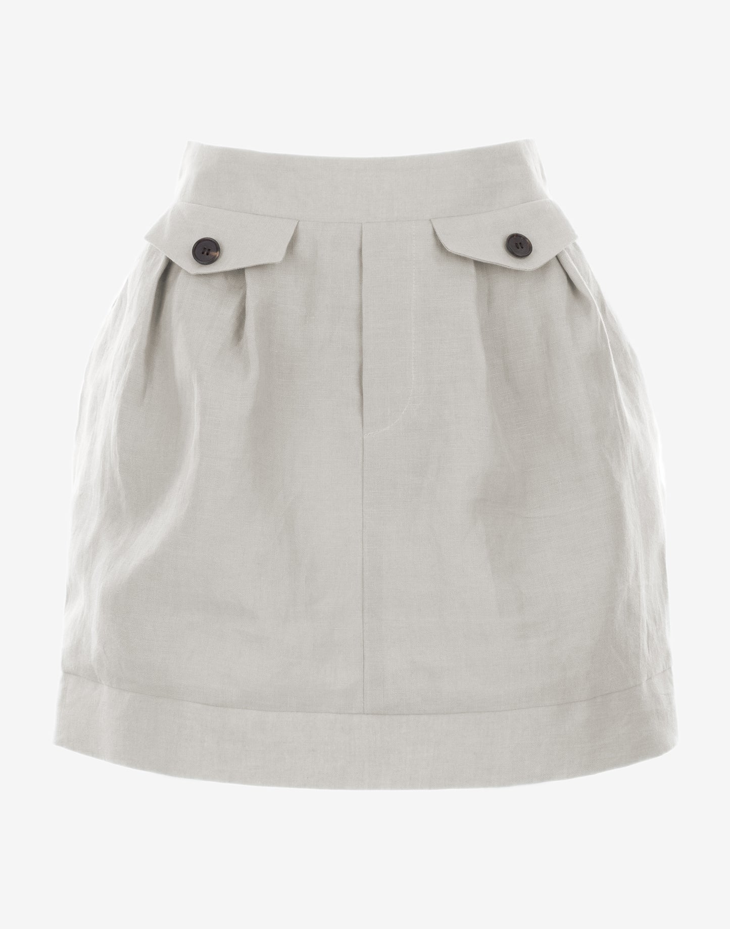 Natural Linen skirt - Ghost Front