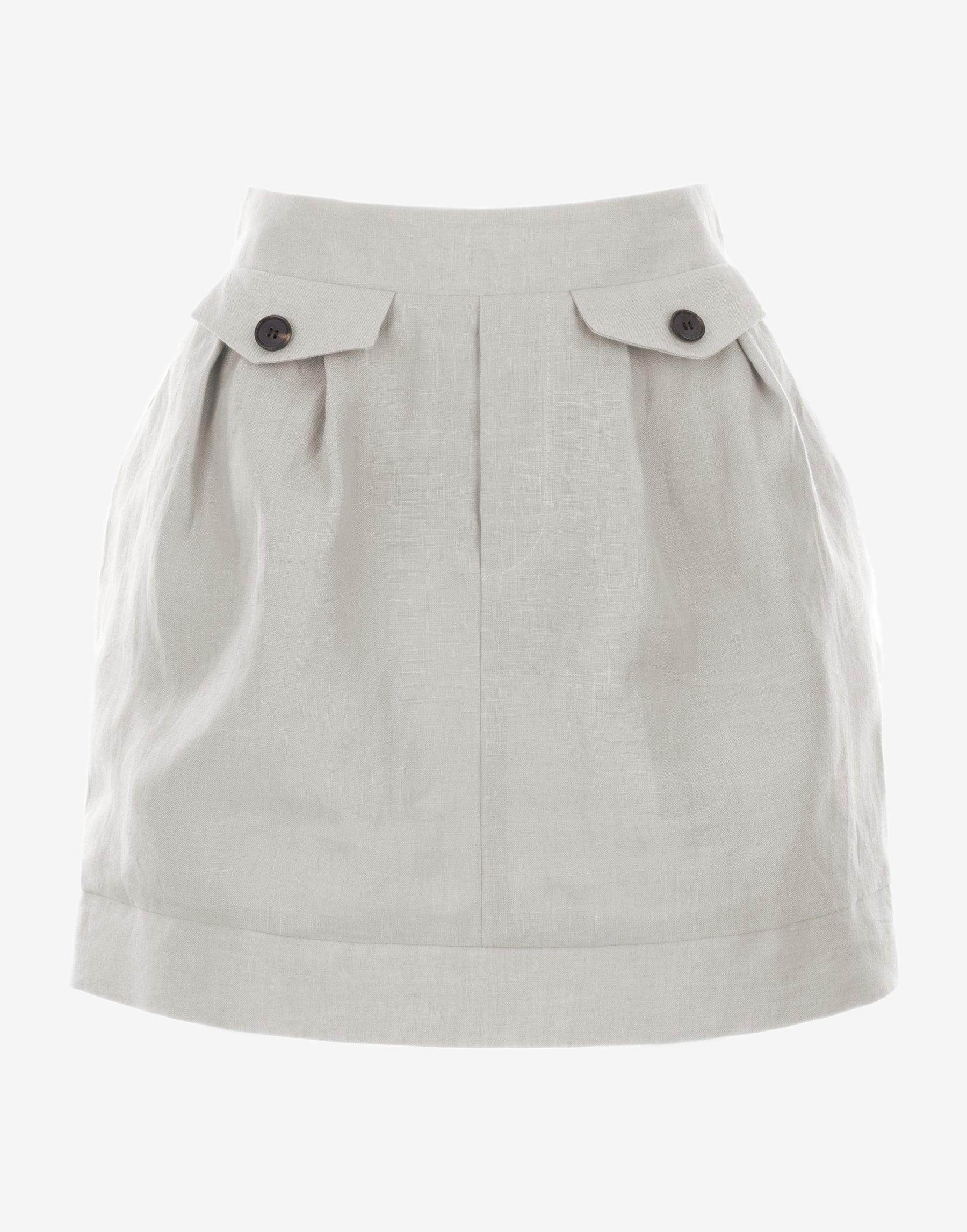 Natural Linen skirt - Ghost Front