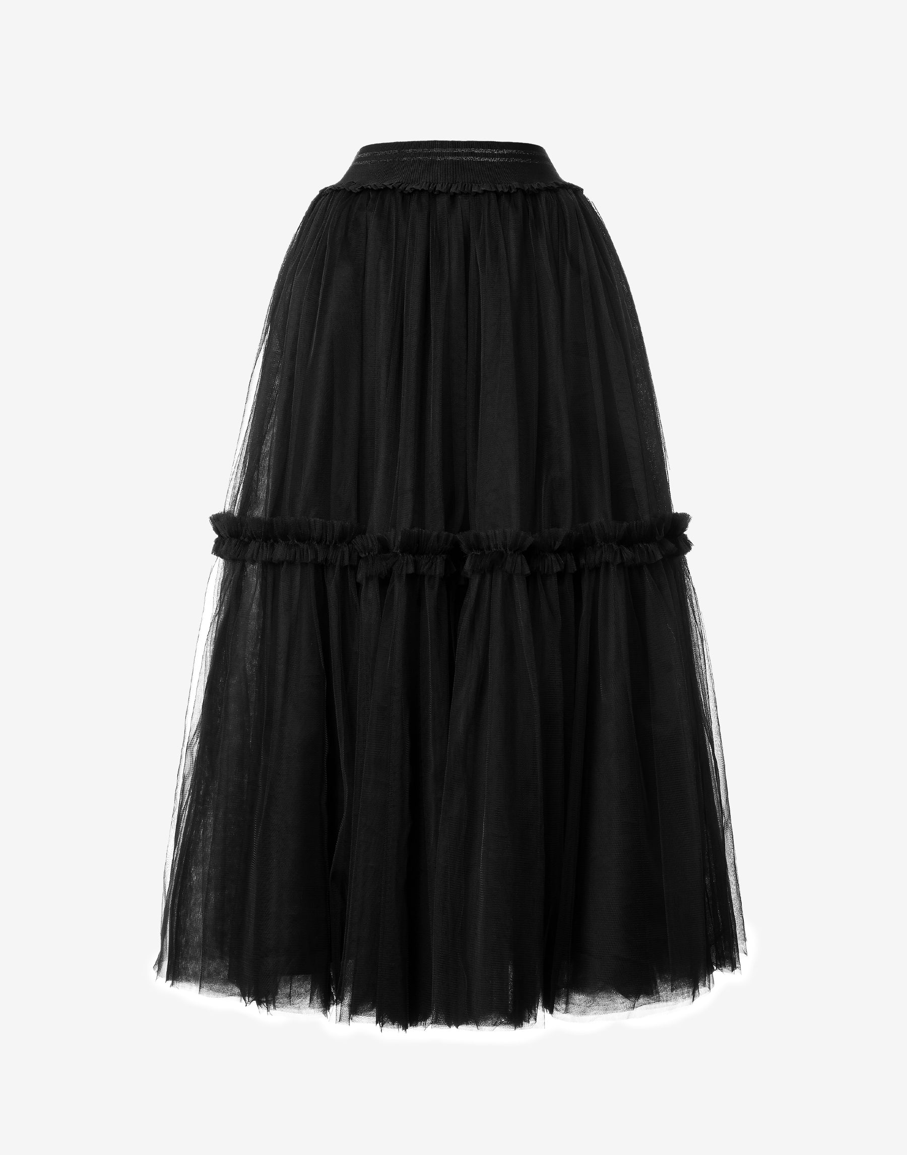 Layered tulle skirt in Black
