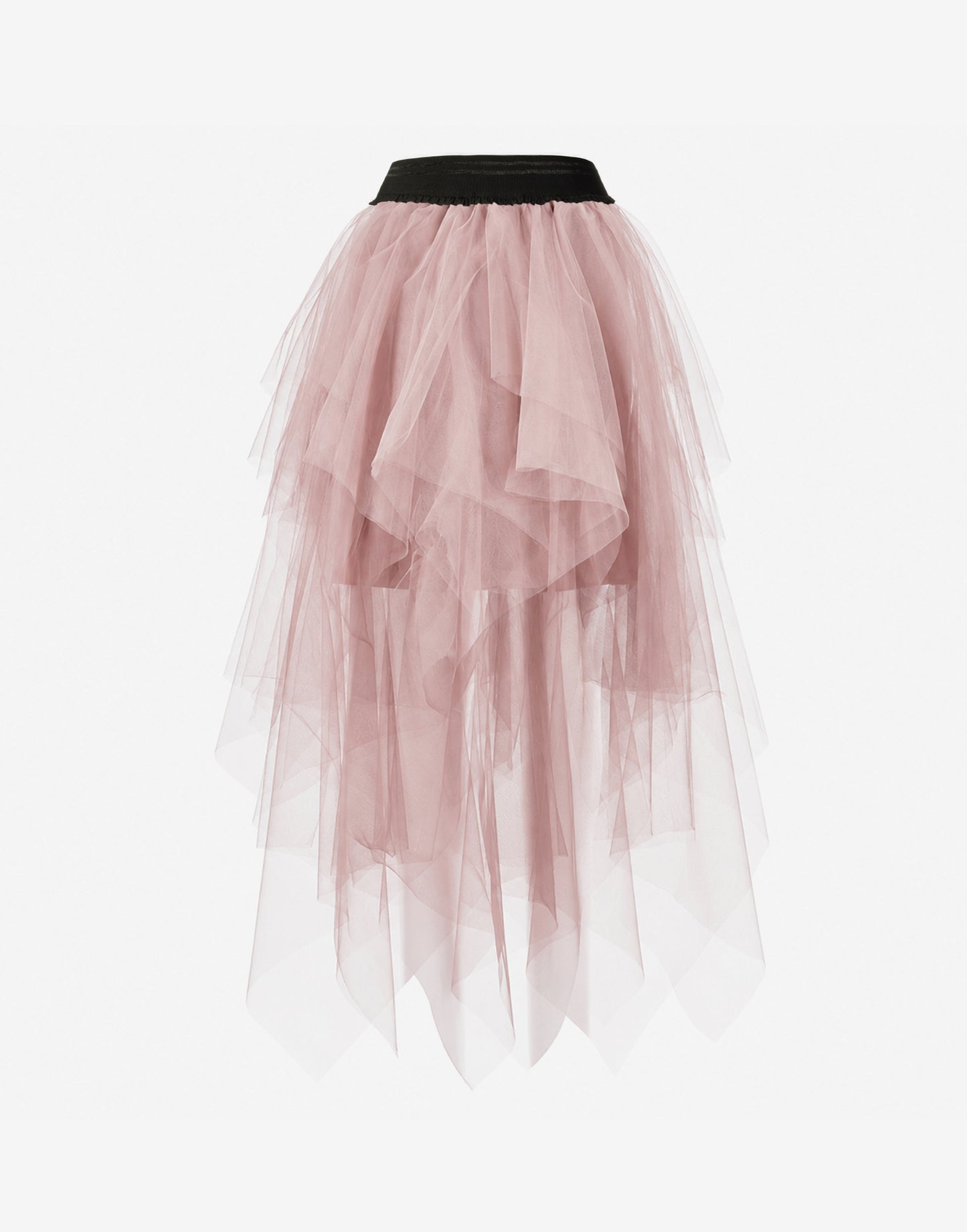 Pink Layered Tulle Skirt - Elegant Occasion Wear