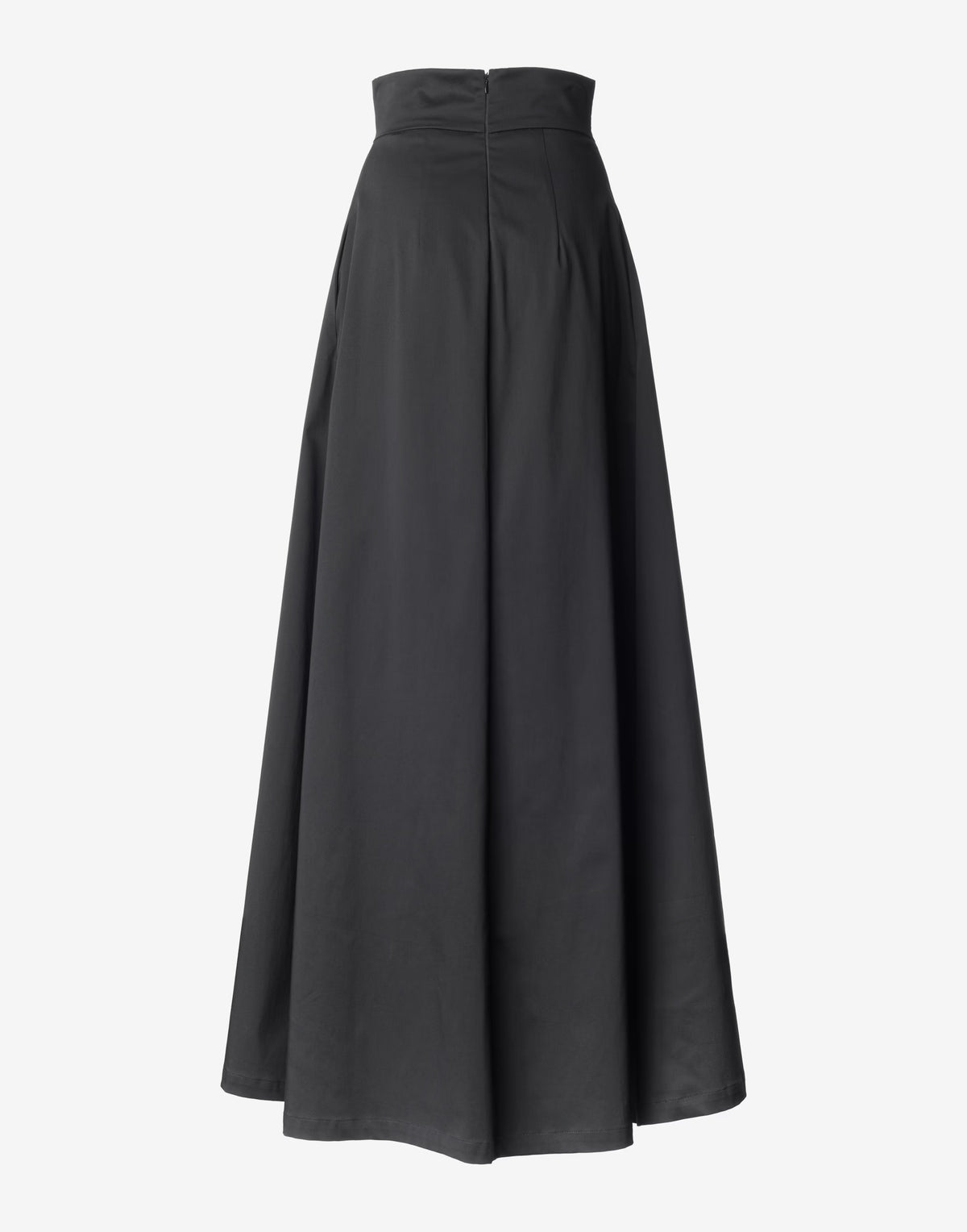 Black high waisted skirt back view