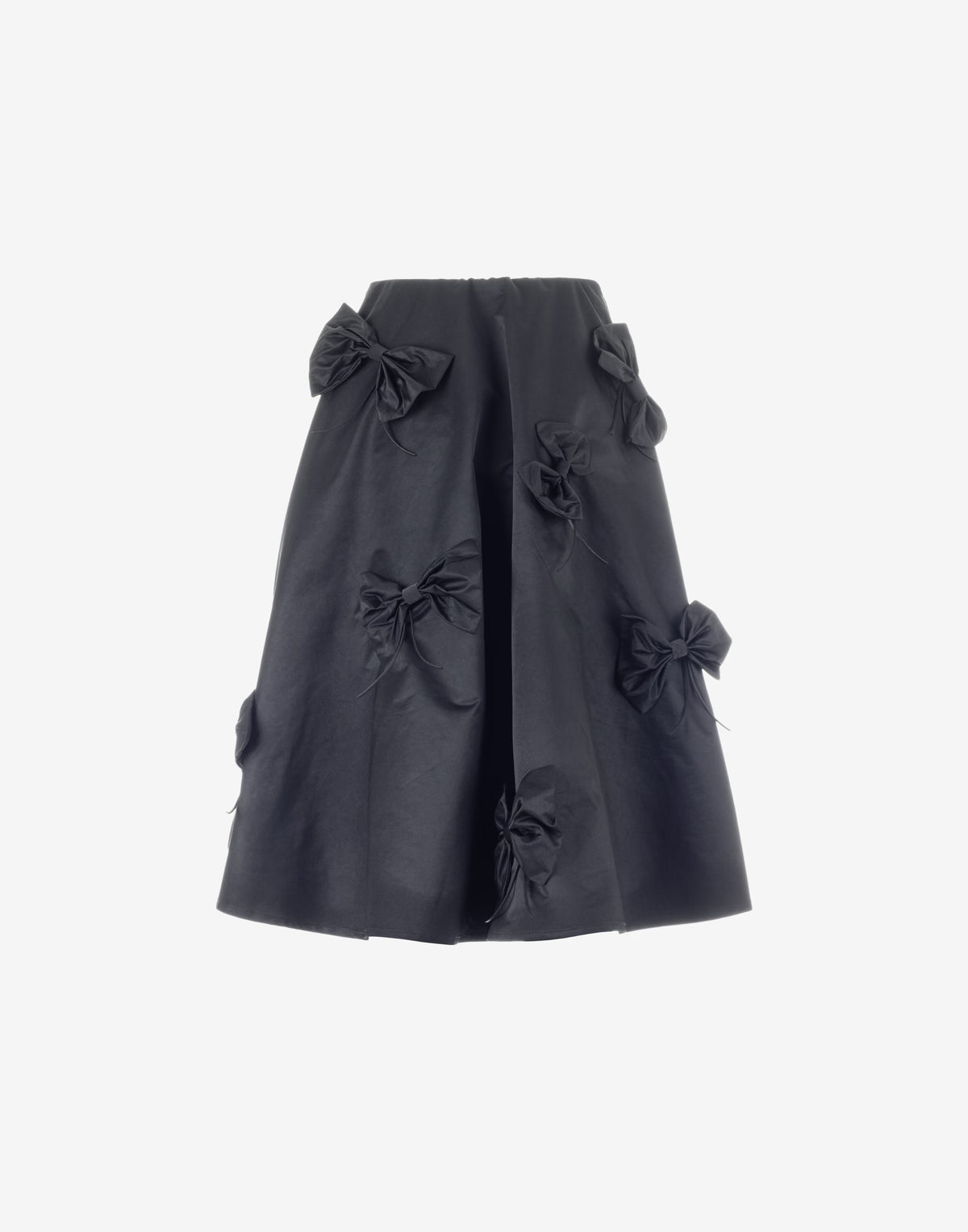 Bow Detail A-Line Midi Skirt