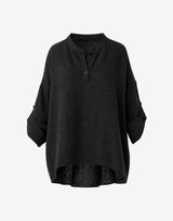 Black Oversized Linen Shirt — For Women Who Travel Light