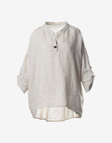 Beige Oversized Linen Shirt — For Women Who Travel Light