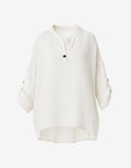 Ivory Oversized Linen Shirt — For Women Who Travel Light