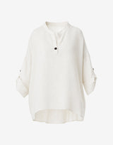 Ivory Oversized Linen Shirt — For Women Who Travel Light