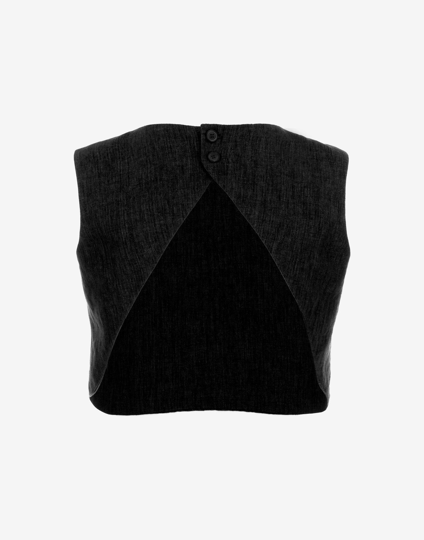 Black Crop Top Ghost Back