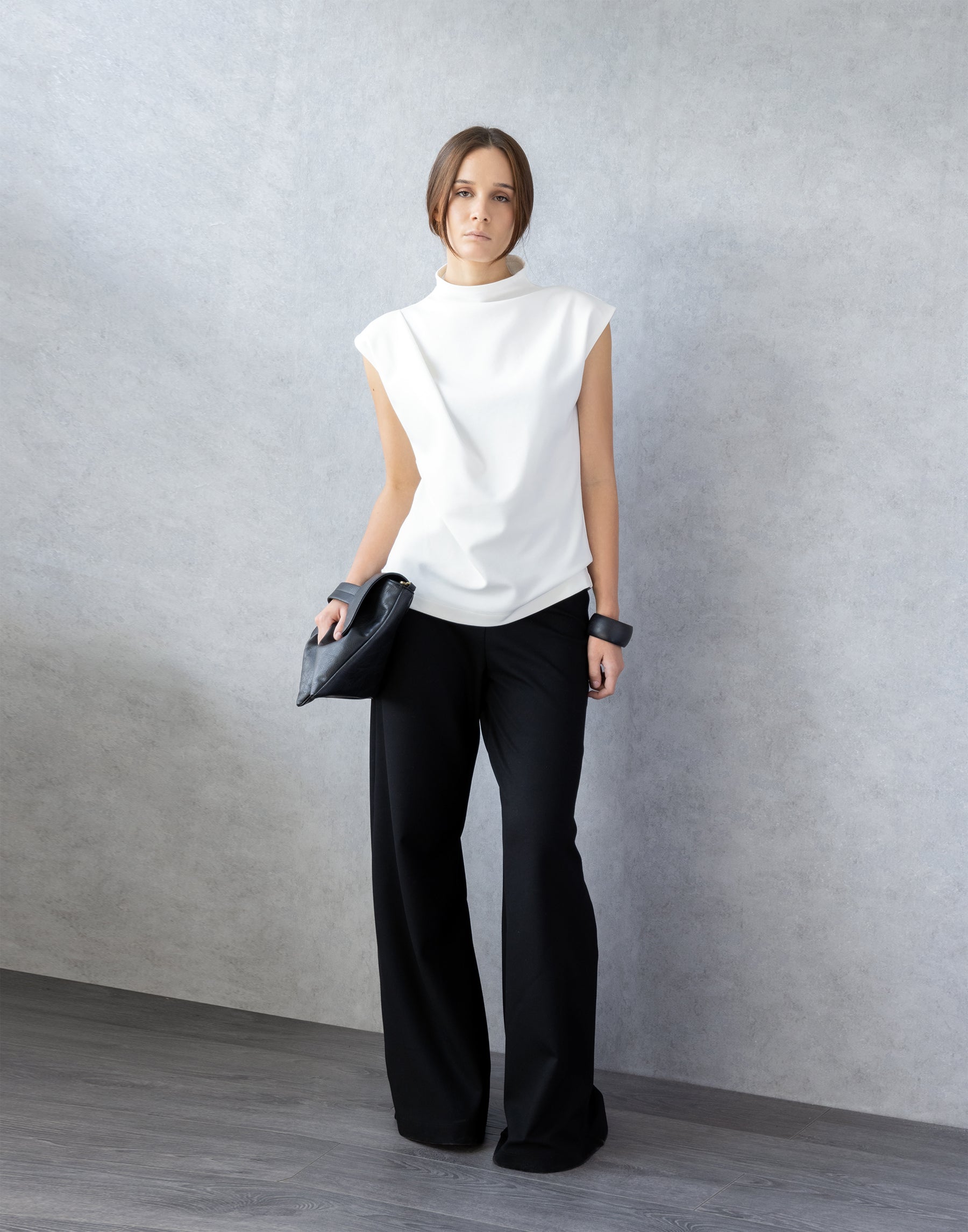 Ivory Cocktail Blouse Front View
